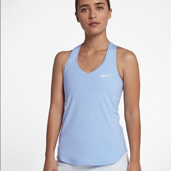 Nike Tops - NikeCourt Pure Tennis Tank - Royal Tint